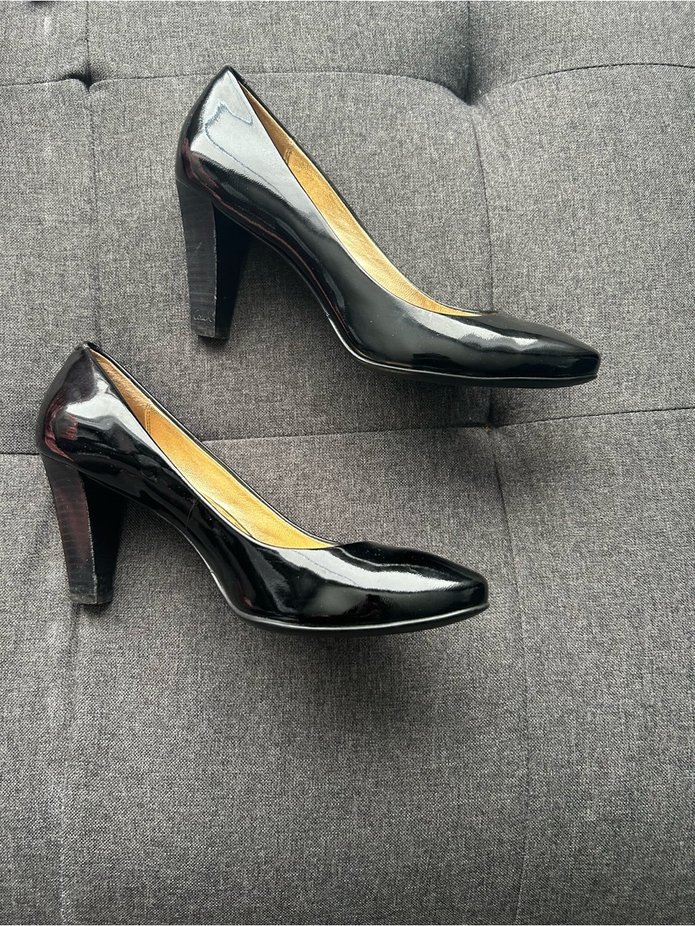 Coach Black Patent Leather High Heel Pumps